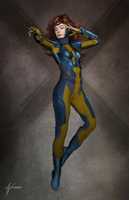 Free download Elle Fanning as Jean Grey [ Concept art ] free photo or picture to be edited with GIMP online image editor